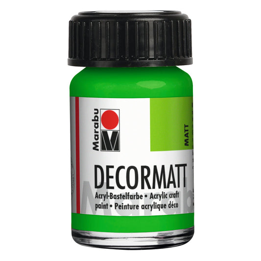 Marabu Decormatt Acryl, Gelbgrün 066, 15 ml