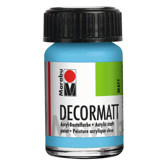 Marabu Decormatt Acryl, Hellblau 090, 15 ml