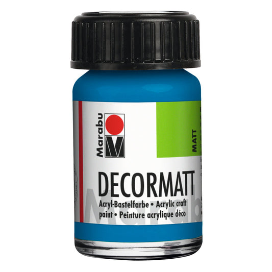 Marabu Decormatt Acryl, Azurblau 095, 15 ml