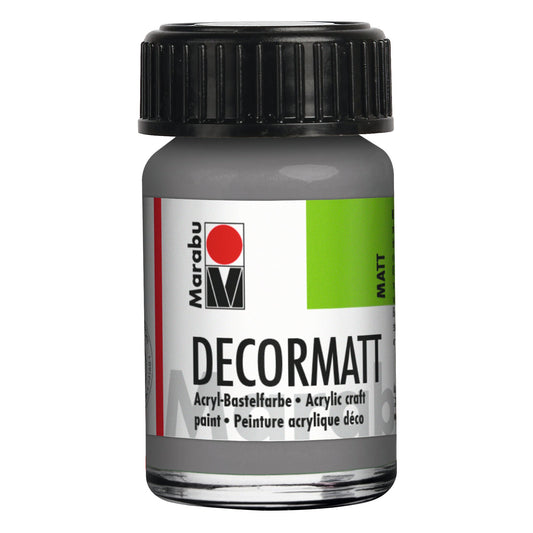 Marabu Decormatt Acryl, Hellgrau 278, 15 ml