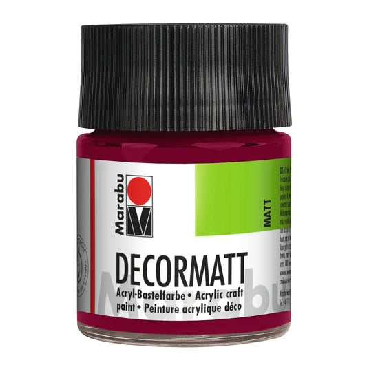 Marabu Decormatt Acryl, Bordeaux 034, 50 ml