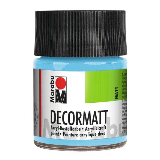 Marabu Decormatt Acryl, Hellblau 090, 50 ml