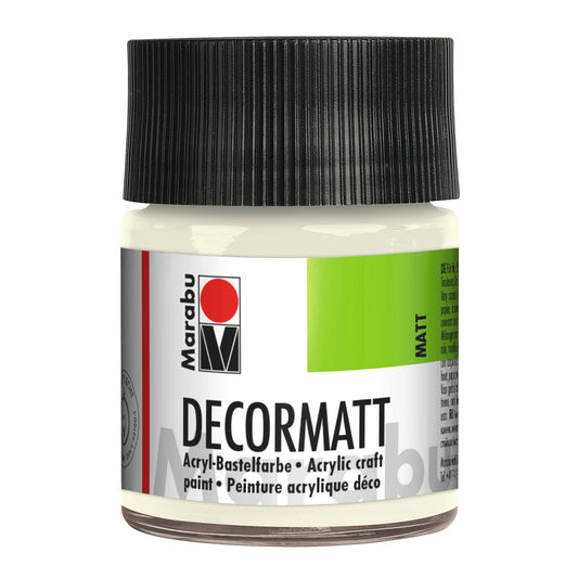 Marabu Decormatt Acryl, Weiß 070, 50 ml