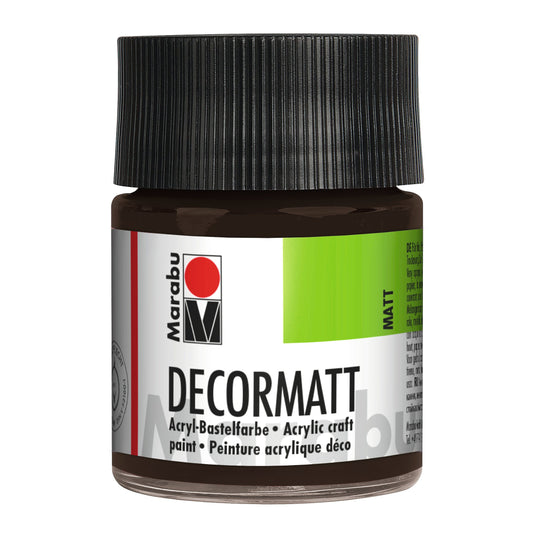 Marabu Decormatt Acryl, Dunkelbraun 045, 50 ml