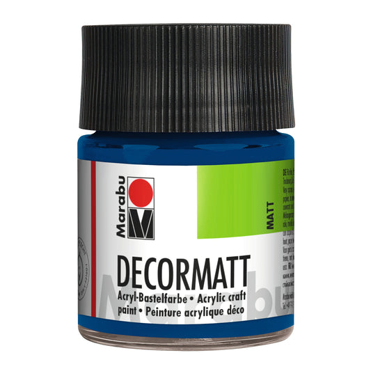 Marabu Decormatt Acryl, Dunkelblau 053, 50 ml